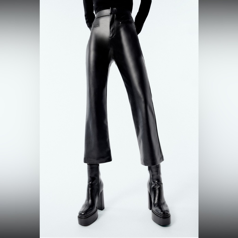 Zara Faux Leather Pants